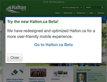 Tablet Screenshot of halton.ca